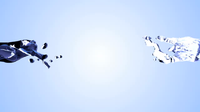 Blaues-Wasser-Spritzen-mit-Luftblasen-mit-weißem-Hintergrund