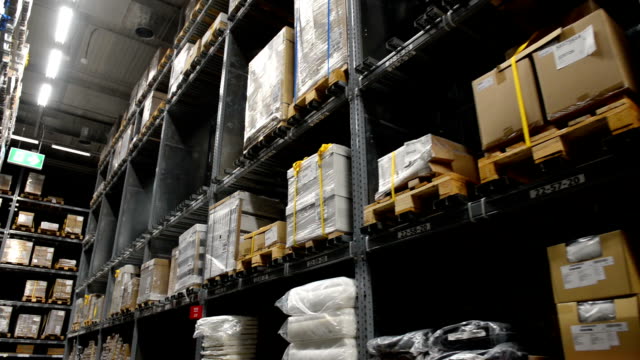Camera-travels-inside-a-large-store.-Warehouse-shipping
