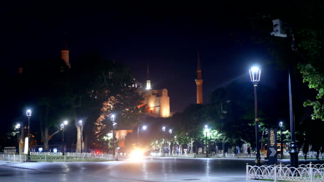 Nacht-Park-Touristen-Islam