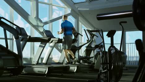 Man-Exercising-at-the-Gym