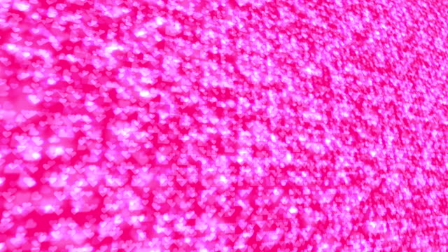 Resumen-de-San-Valentín-amor-corazón-perspectiva-vista-color-rosa-brillante-patrón-fondo-panorámica-en-movimiento,-animación-bucle-sin-fisuras-4K