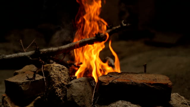 A-burning-campfire