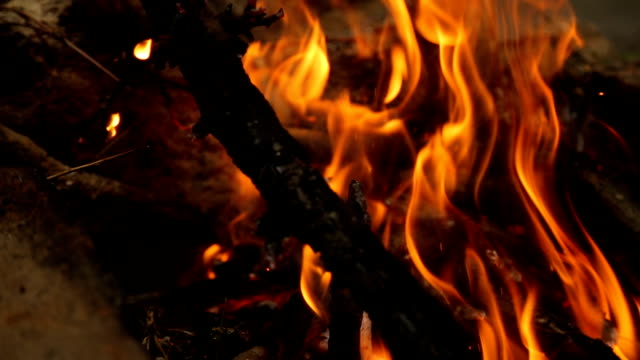 A-burning-campfire