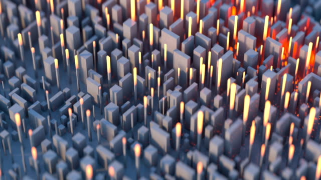 Datenscan-im-Cyberspace-nahtlose-Schleife-3D-render-Animation