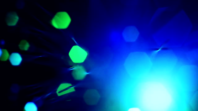 Close-up-of-colorful-fiber-optics
