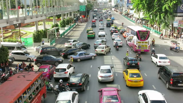 Stau-in-der-Stadt-von-Bangkok