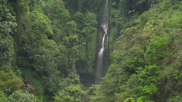 Wunderschönen-tropischen-Wasserfall.-Bali,-Indonesien