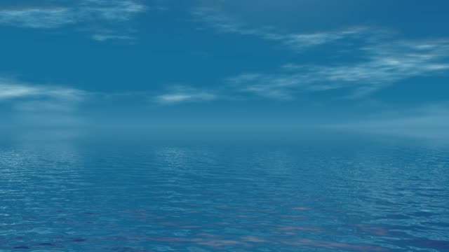 Eine-schöne-Bewegung-Hintergrund-von-stillem-Wasser-und-der-Himmel