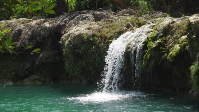 Beautiful-tropical-waterfall.-Philippines,-Luzon
