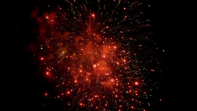 Holiday-fireworks-on-dark-background