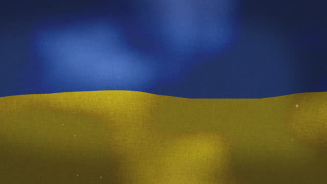 Ukraine-Nationalflagge-Waving