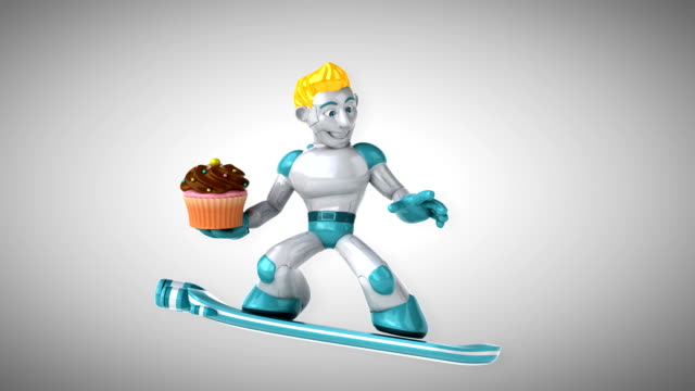 Roboter-übertreffen-3D-Animation