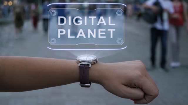 Weibliche-Hand-mit-Hologramm-Digital-Planet