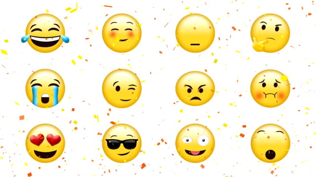 Emojis-mit-unterschiedlichen-Gesichtern