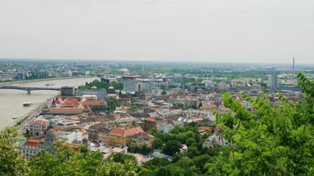 Panorama-of-the-city-of-Budapest,-Hungary