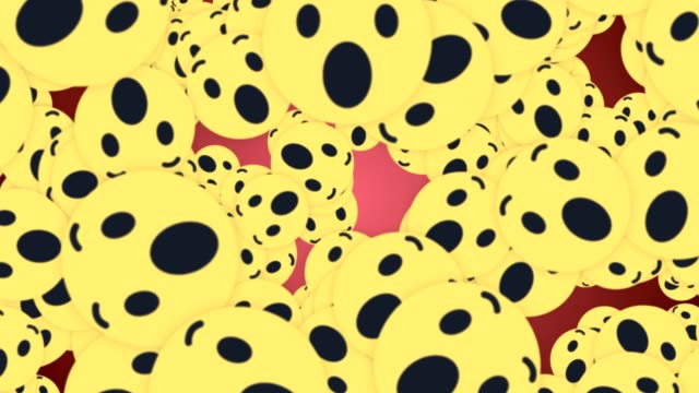 Fallende-WOW-Emoji-Zeichen-Animation,-rendern,-Hintergrund,-mit-Alpha-Kanal,-Schleife