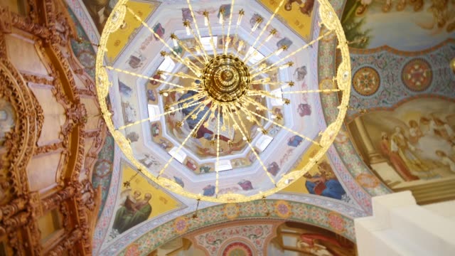 panning-of-ceiling-of-orthodox-Cathedral