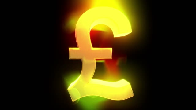 Pfund-Zeichen-Symbol-drehen-Schleife-Business-Finanzen-Steuern-England-Großbritannien-Austritt-4k