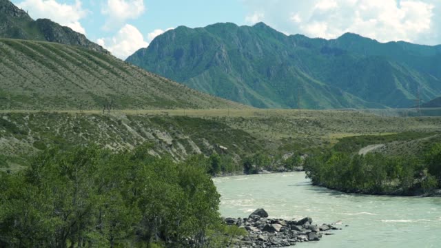 Summer-landscape-with-river-and-mountains