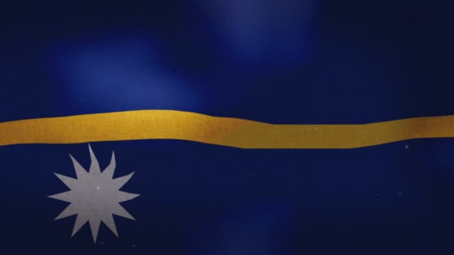Nauru-National-Flag---Waving