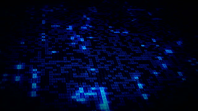 Bright-blue-glowing-computer-numbers-appear-on-technology-data-stream-grid