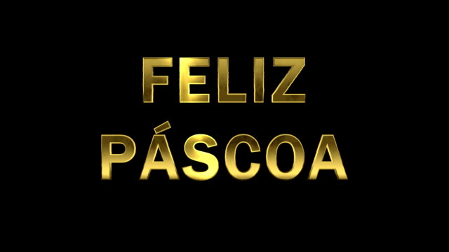 Particles-collecting-in-the-golden-letters---Feliz-Pascoa