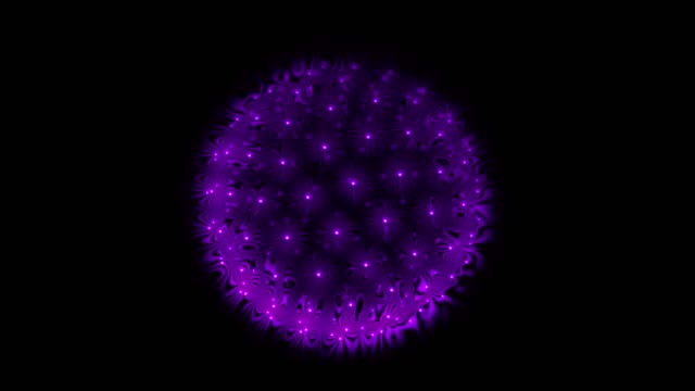 Esfera-de-rotación-abstracta-de-una-cuadrícula-de-luces