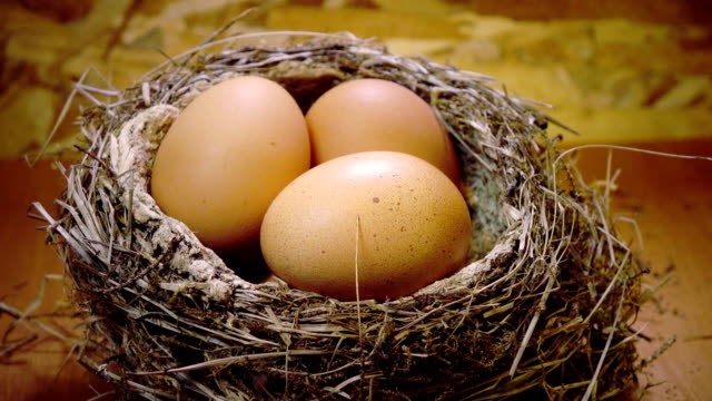 Huevos-de-Pascua-en-un-nido