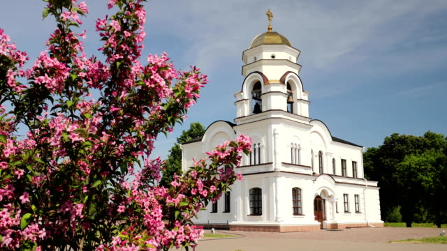 Brest,-Belarus.-Belfry,-Bell-Tower-Of-Garrison-Cathedral-St.-Nicholas-Church-In-Memorial-Complex-Brest-Hero-Fortress-In-Sunny-Summer-Day