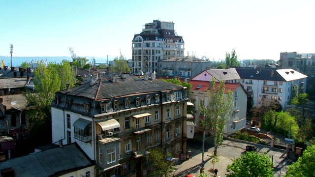 Panorama-Bewegung-Odessa-Architektur-Stadtlandschaft-urban
