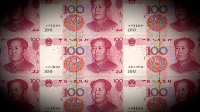 100-Renminbi-chinesische-Währung-Druckmaschine-nahtlose-Schleife