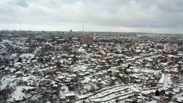 Winter-aerial-view-of-cityscape-of-Dnipro-city.