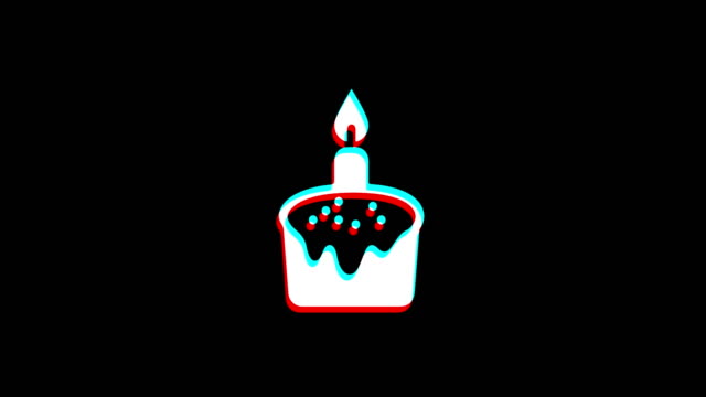 Cumpleaños-cumpleaños-pastel-de-Pascua-icono-Vintage-Twitched-animación-de-mala-señal.