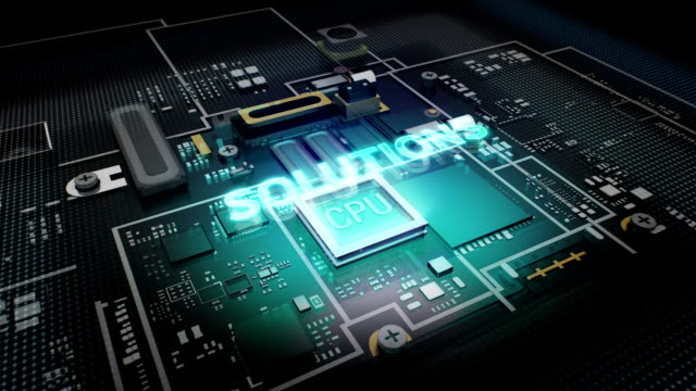 Hologramme-typo'Solutions-CPU-Chip-Schaltung,-wachsen-künstlicher-Intelligenz.