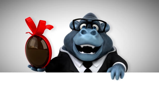 Spaß-Gorilla---3D-Animation