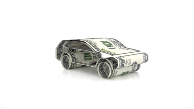 Auto-aus-Geldscheinen,-Auto-Finanzierung-generiert