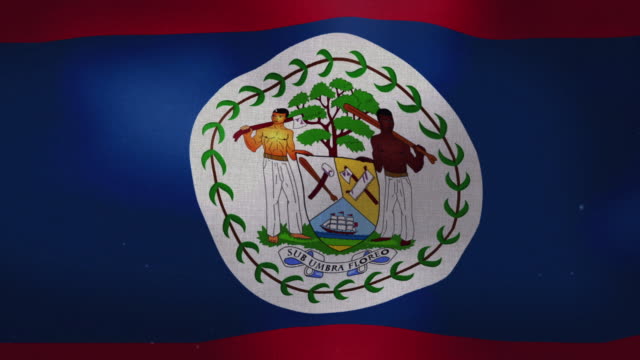 Belize-Nationalflagge---winken