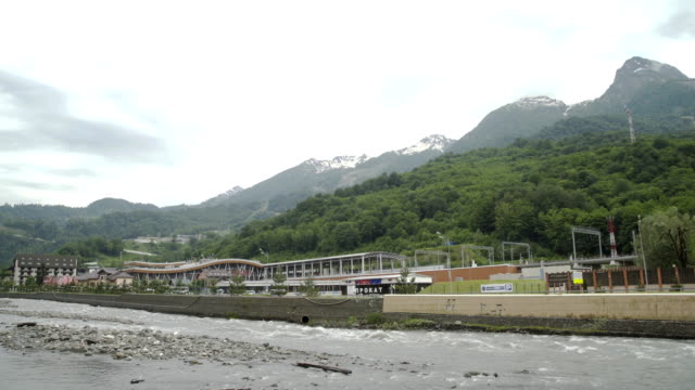 Railway-near-Riverside-Alpine-ski-Resort