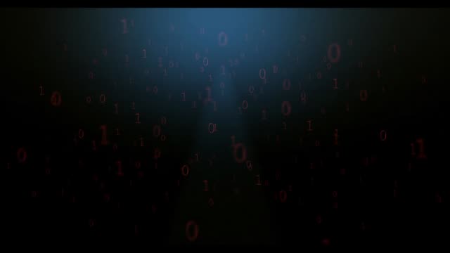 Blue-Binary-Code-scrollt-durch-digitale-Landschaft