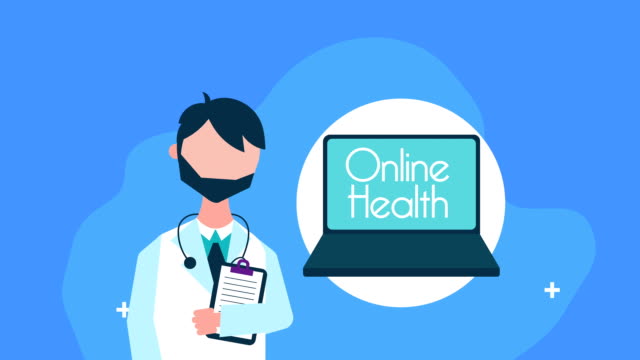 doctor-with-laptop-telemedicine-technology-animation