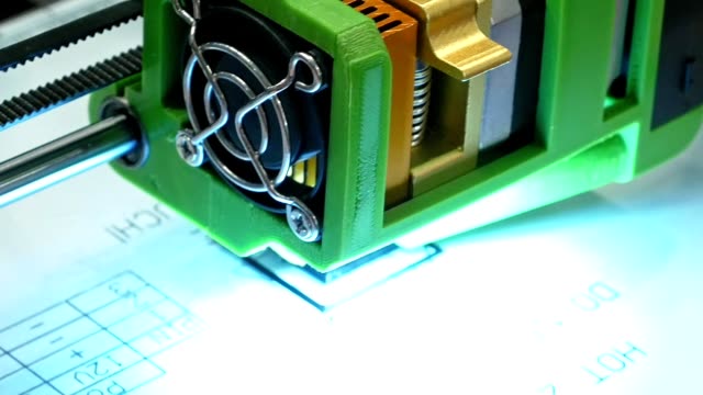 Three-dimensional-plastic-3d-printer-in-laboratory