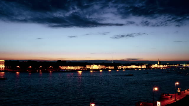Cityscape-Time-Lapse-with-a-Neva-River-View-in-St-Petersburg-Russia