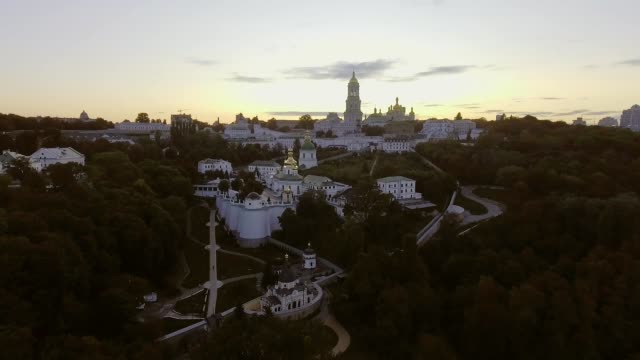 aerial-view-of-Kiev-Pechersk-Lavra,-Kiev-,-Ukraine.