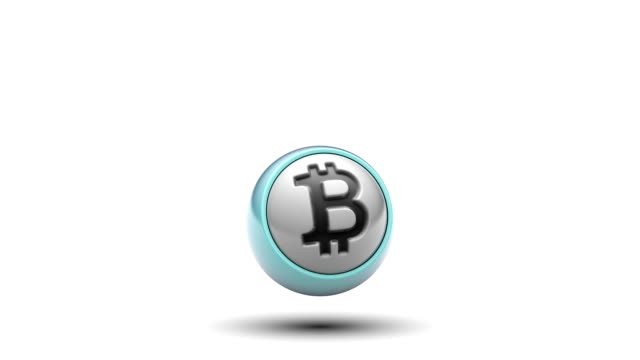 Das-Bitcoin-Symbol.-Looping.-Alpha-Kanal.