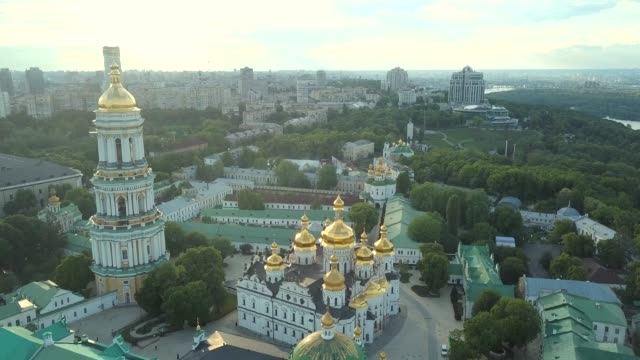 Aerial-View-Of-Kiev-Pechersk-Lavra,-Kyiv,-Ukraine