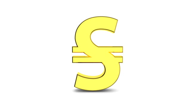 Cyclic-animation-of-a-rotating-golden-sign-of-the-Ukrainian-hryvnia-on-a-white-background.-Alpha-channel
