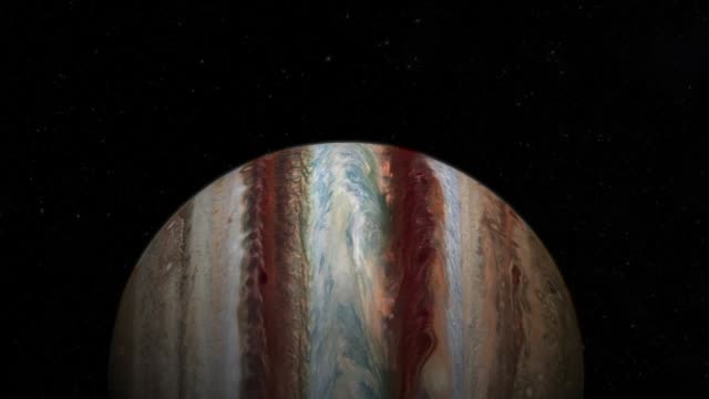 Fliegen-über-dem-Planeten-Jupiter