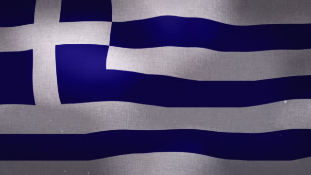 Bandera-Nacional-de-Grecia---agitando