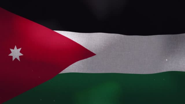 Jordaniens-Nationalflagge-Waving