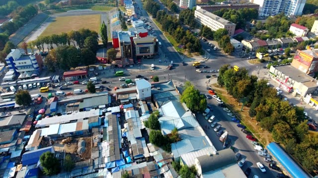 Panorama-Luft-Drohnenansicht-der-Stadt